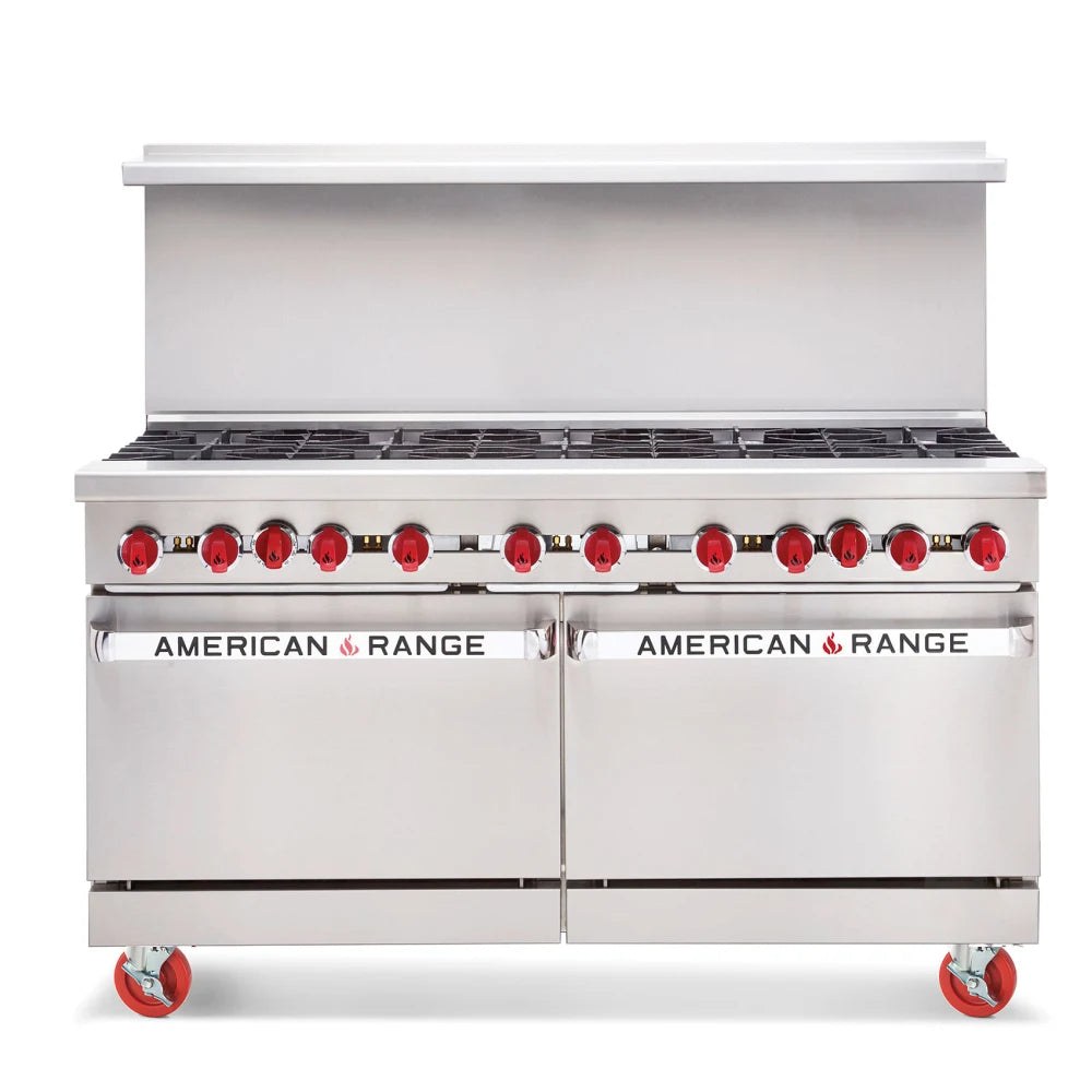 American Range AR-36G-4B 60" 4 Burner Gas Range w/ 36" Griddle & 2 Standard Ovens