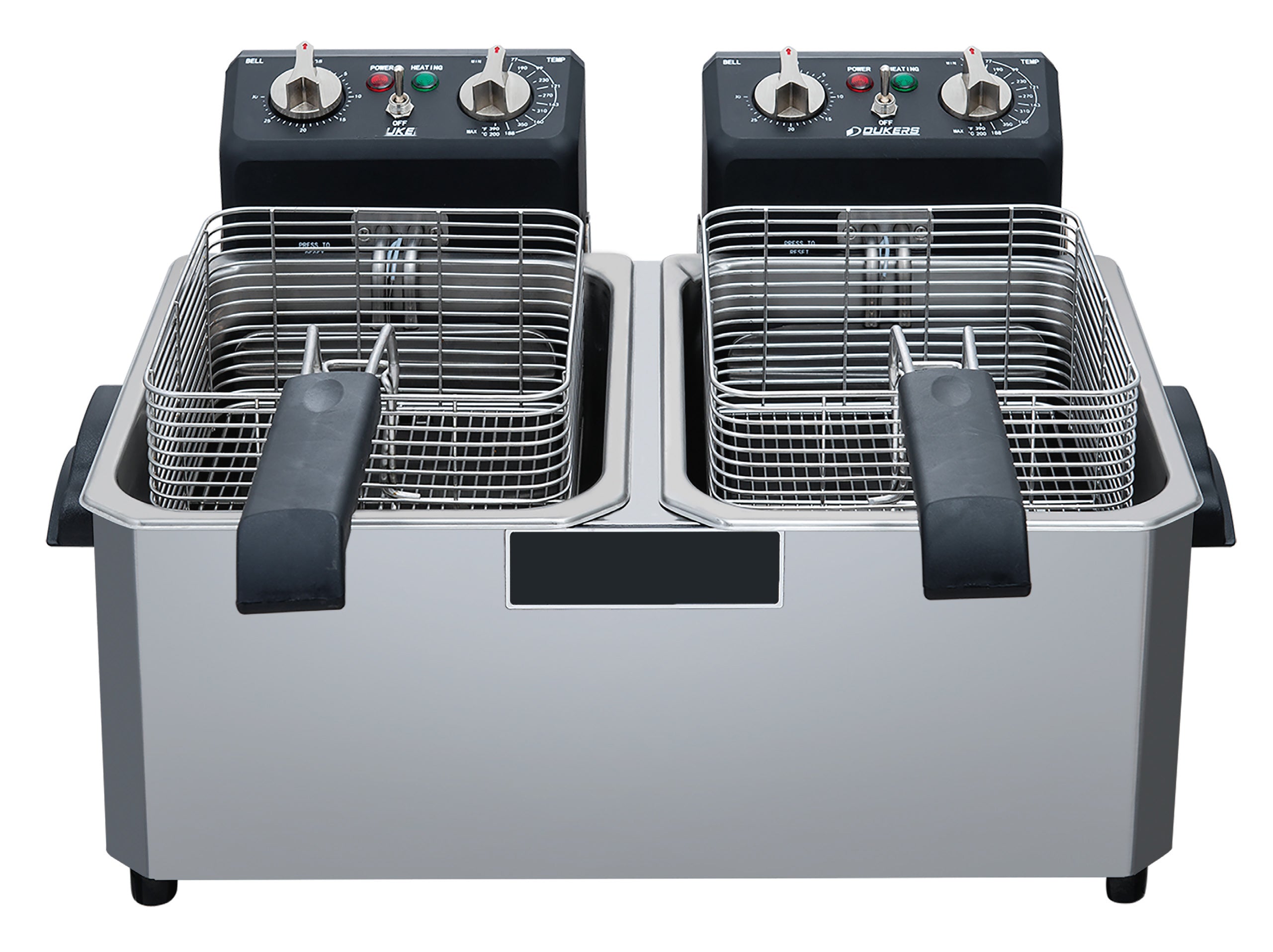 Chef AAA - TCF10ED 20lb Two Basket Electric Countertop Deep Fryer