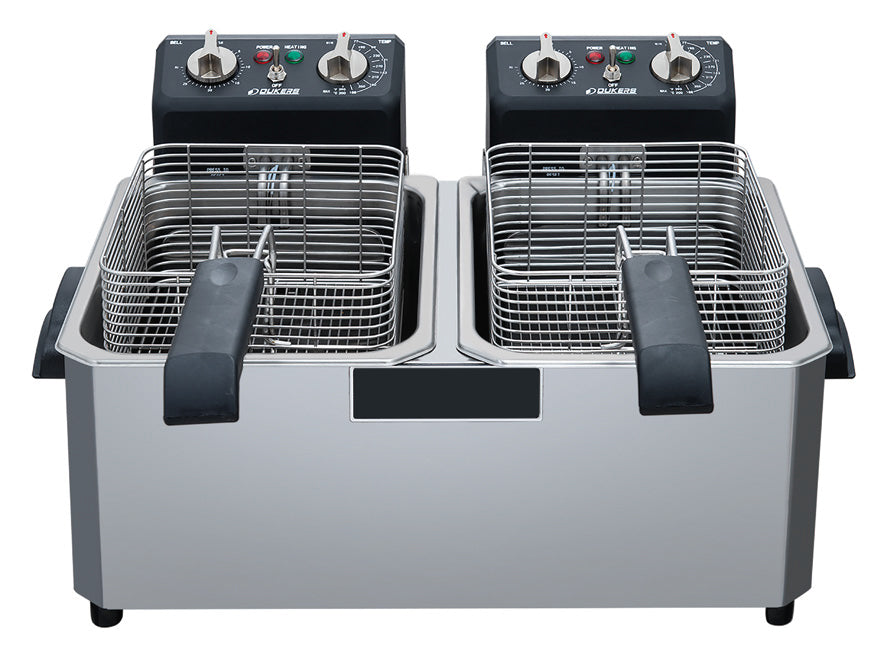 Chef AAA - TCF15ED, 30lb Two Basket Electric Countertop Deep Fryer