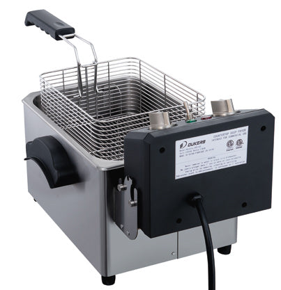 Dukers - DCF7E, 7lb Single Basket Electric Countertop Deep Fryer