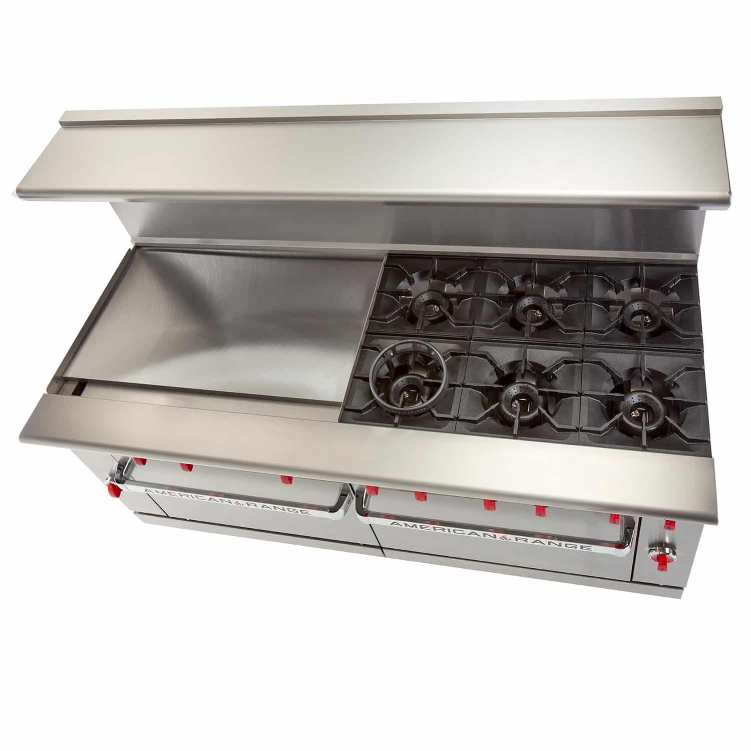 American Range AR-36G-6B 72" 6 Burner Gas Range w/ 36" Griddle & 2 Convection Ovens