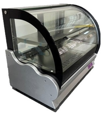 Chef AAA WTC-120 47"W Curved Glass Countertop Refrigerated Display Case