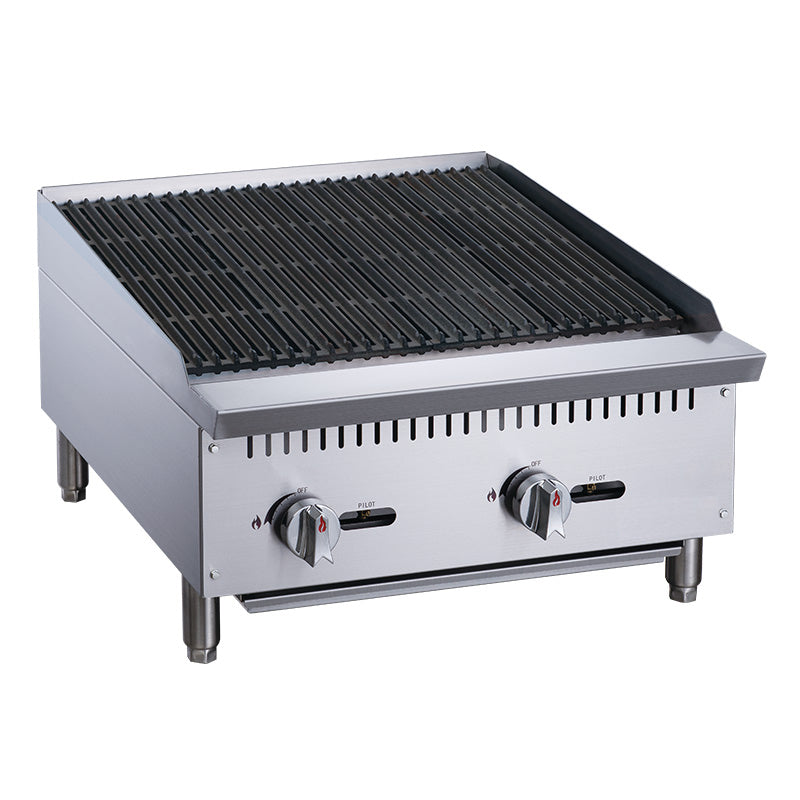 Chef AAA - TCCB24 Commercial 24 in. Countertop Charbroiler