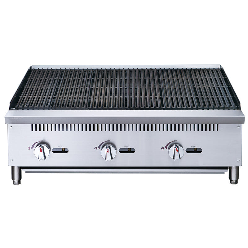 Chef AAA - TCCB36 Commercial 36 in. Countertop Charbroiler