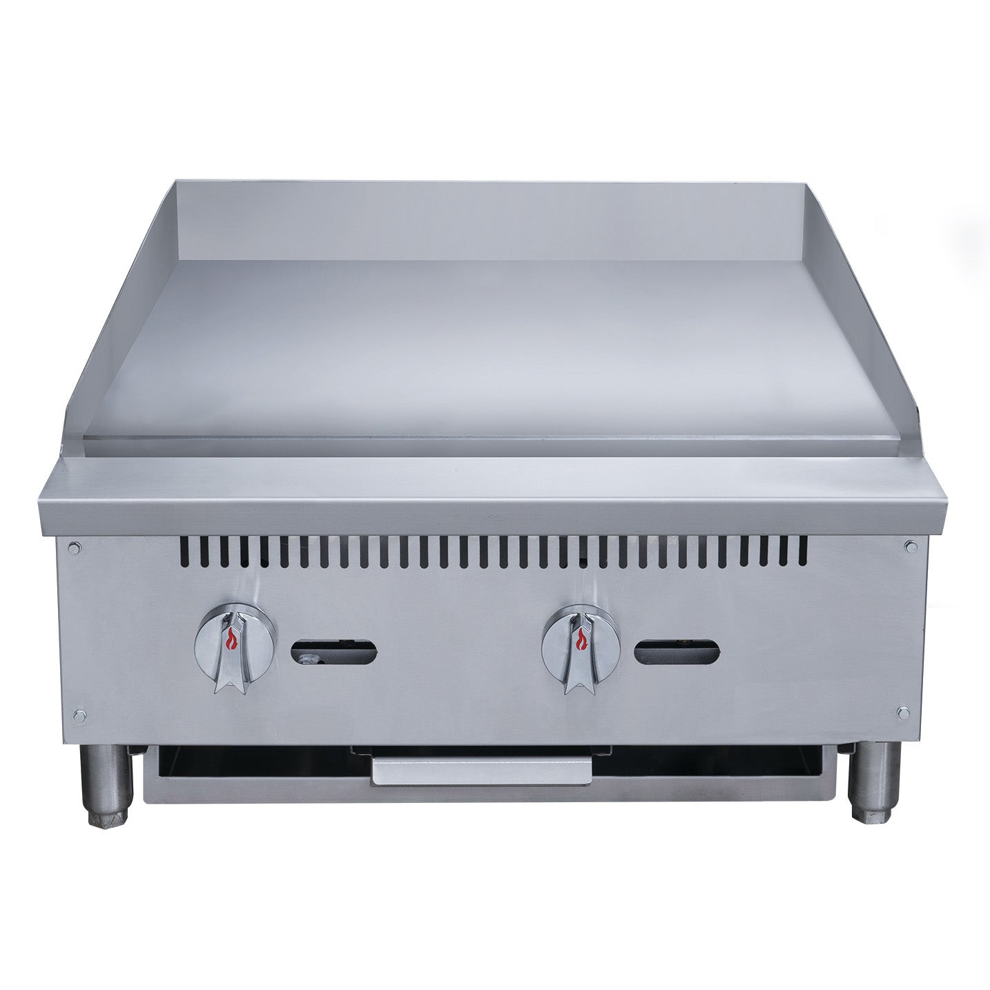 Chef AAA - TCGM24 Commercial 24 in. Countertop with Griddle with 2 Burners NG