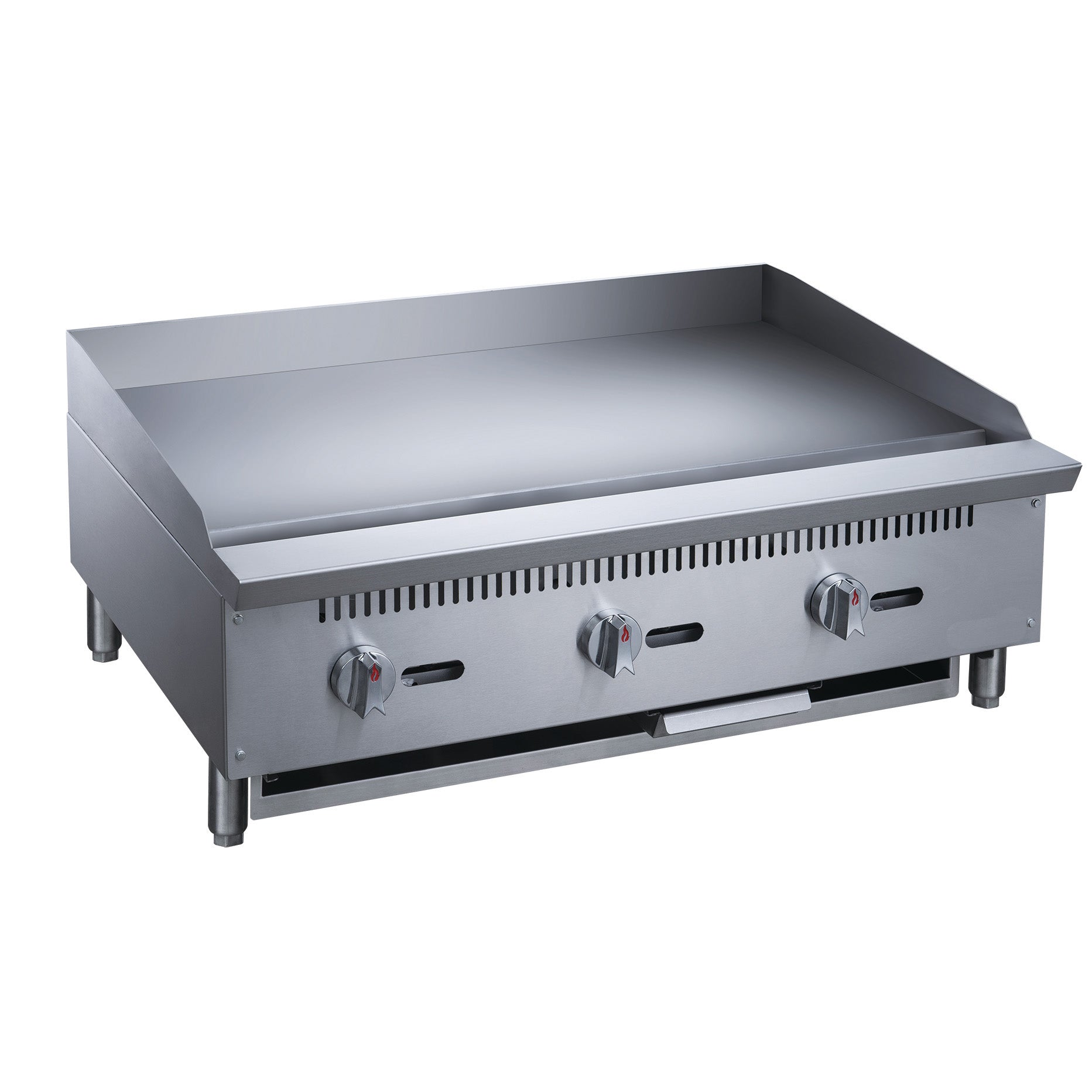 Chef AAA - TCGM36 Commercial 36 in. Countertop with Griddle with 3 Burners NG