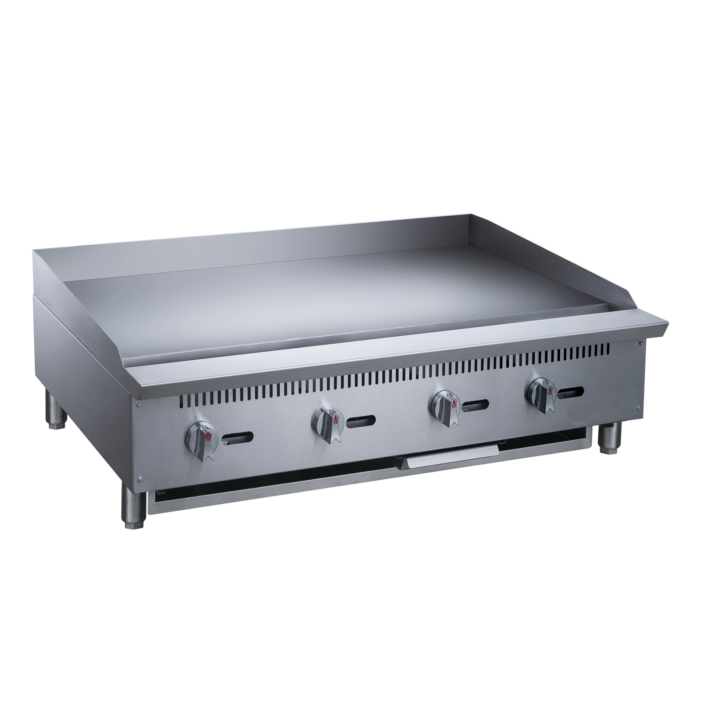 Chef AAA - TCGM48 Commercial 48 in. Countertop with Griddle with 4 Burners NG