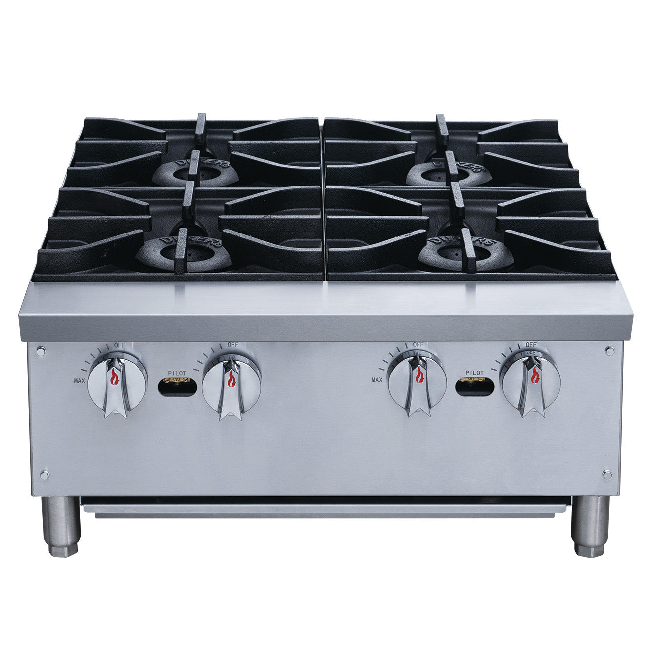 Chef AAA - TCHPA24 Commercial 24" Hot Plate with 4 Burners NG