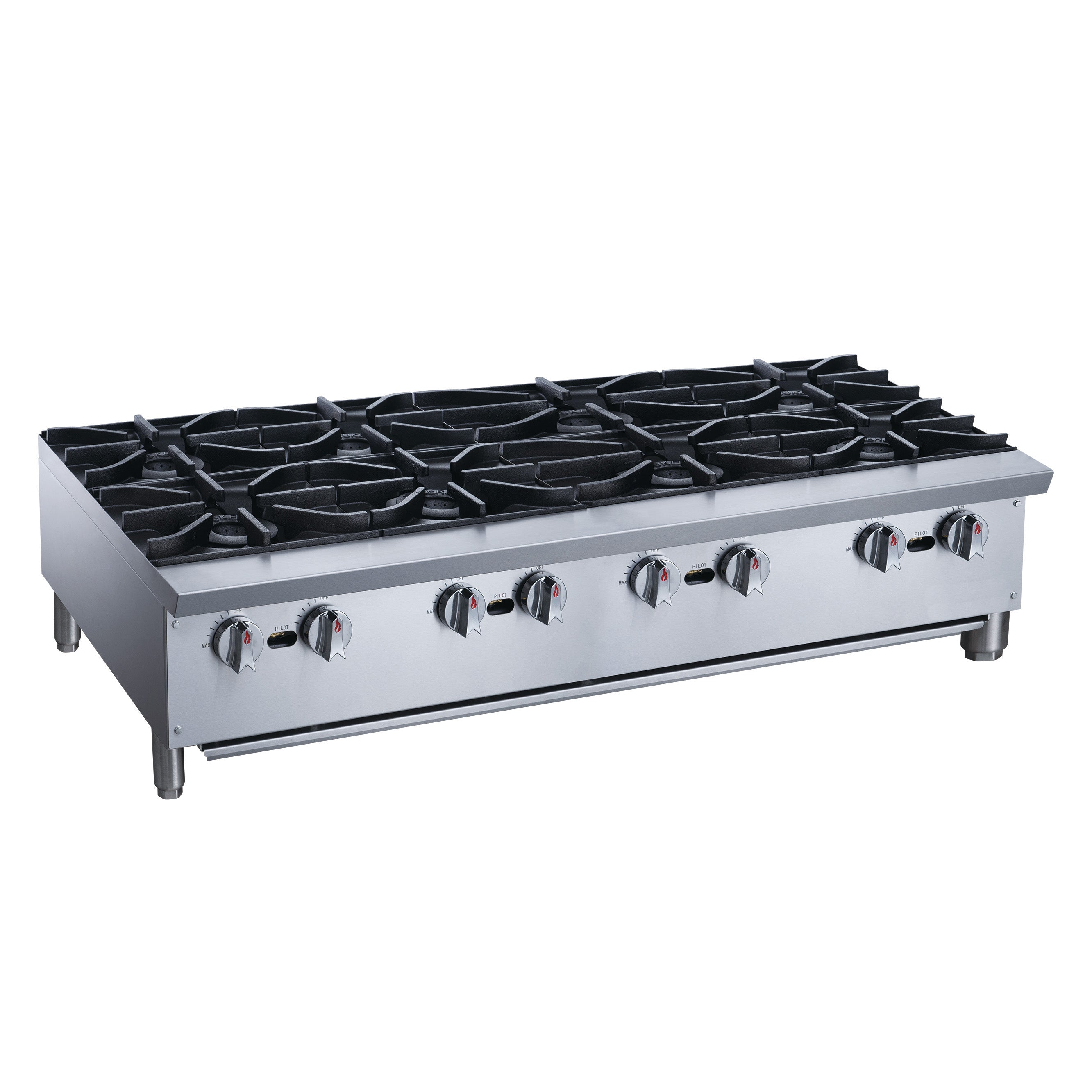 Chef AAA - TCHPA48 Commercial 48" Hot Plate with 8 Burners NG