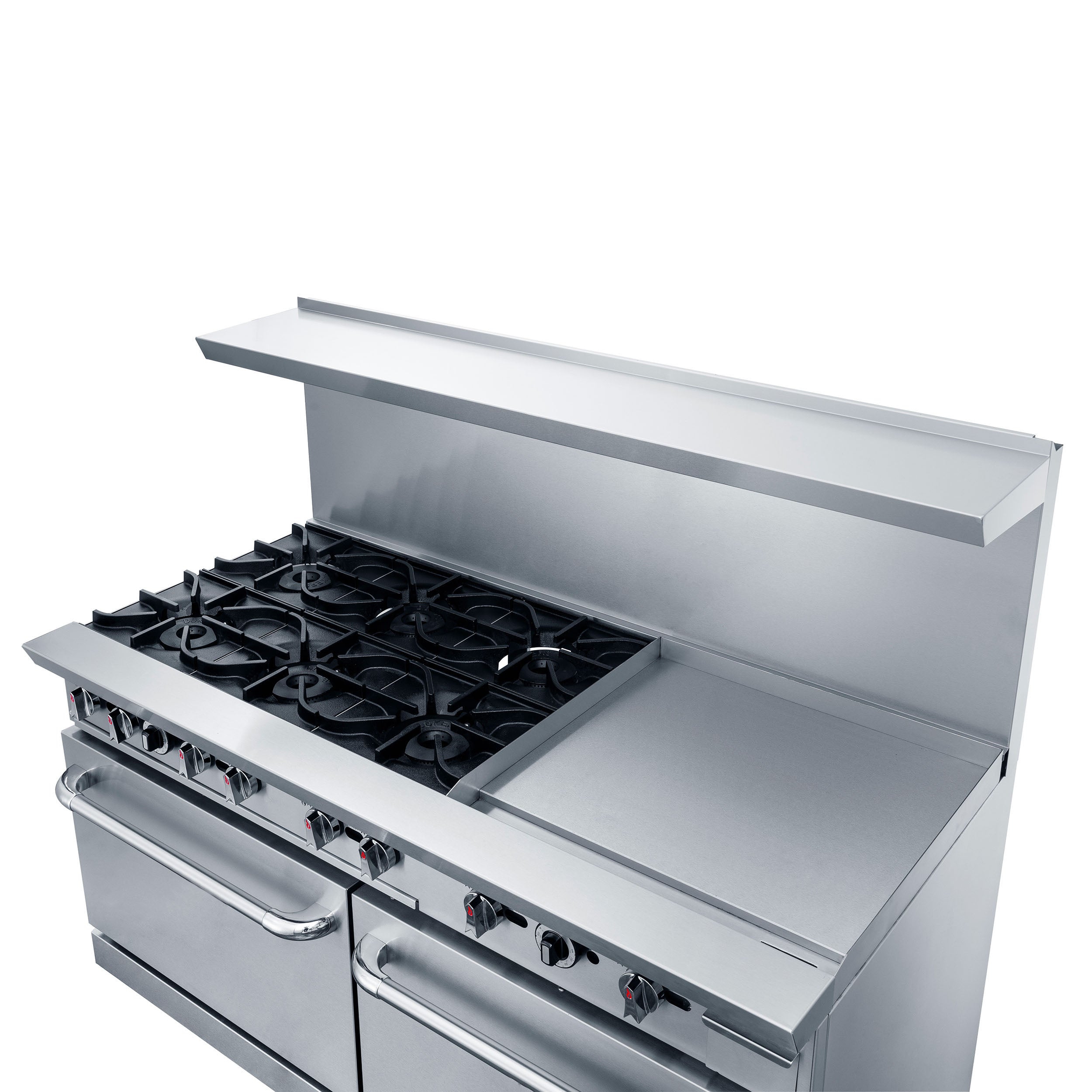 Chef AAA - TCR60-4B36GM Commercial 60" Oven Range Four Open Burner with 36" Griddle Natural Gas