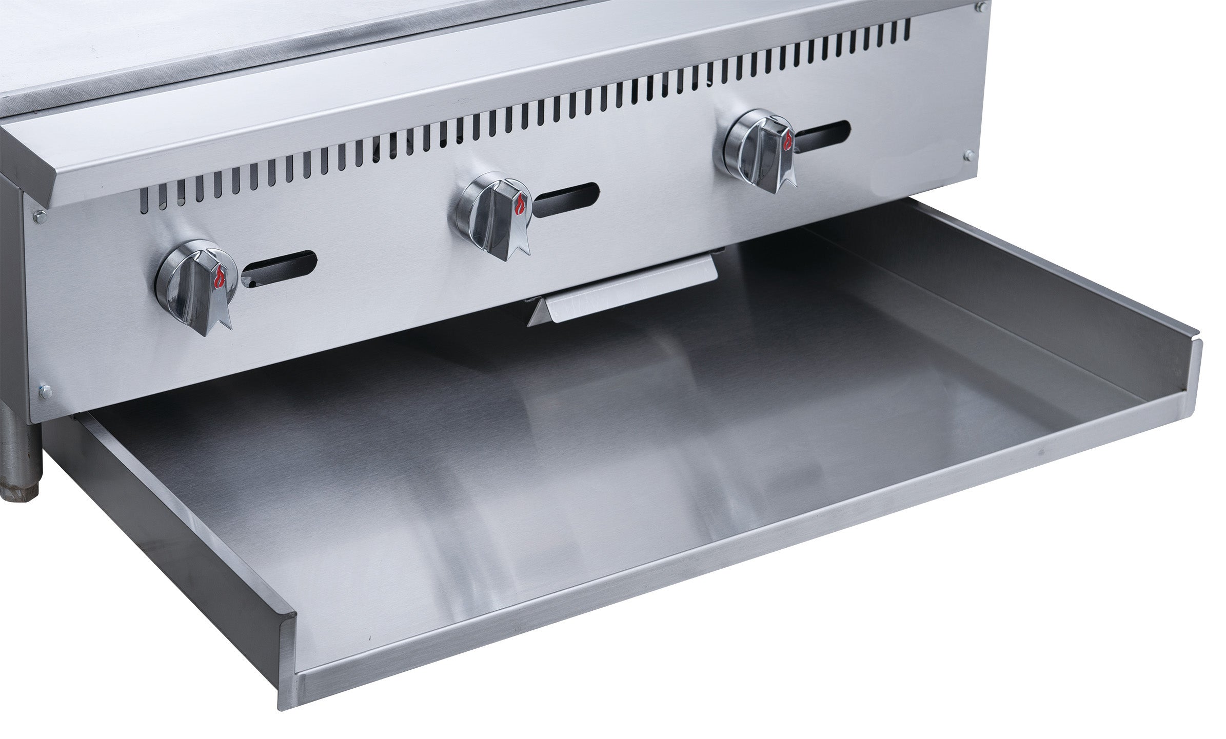 Chef AAA - TCGM48 Commercial 48 in. Countertop with Griddle with 4 Burners NG