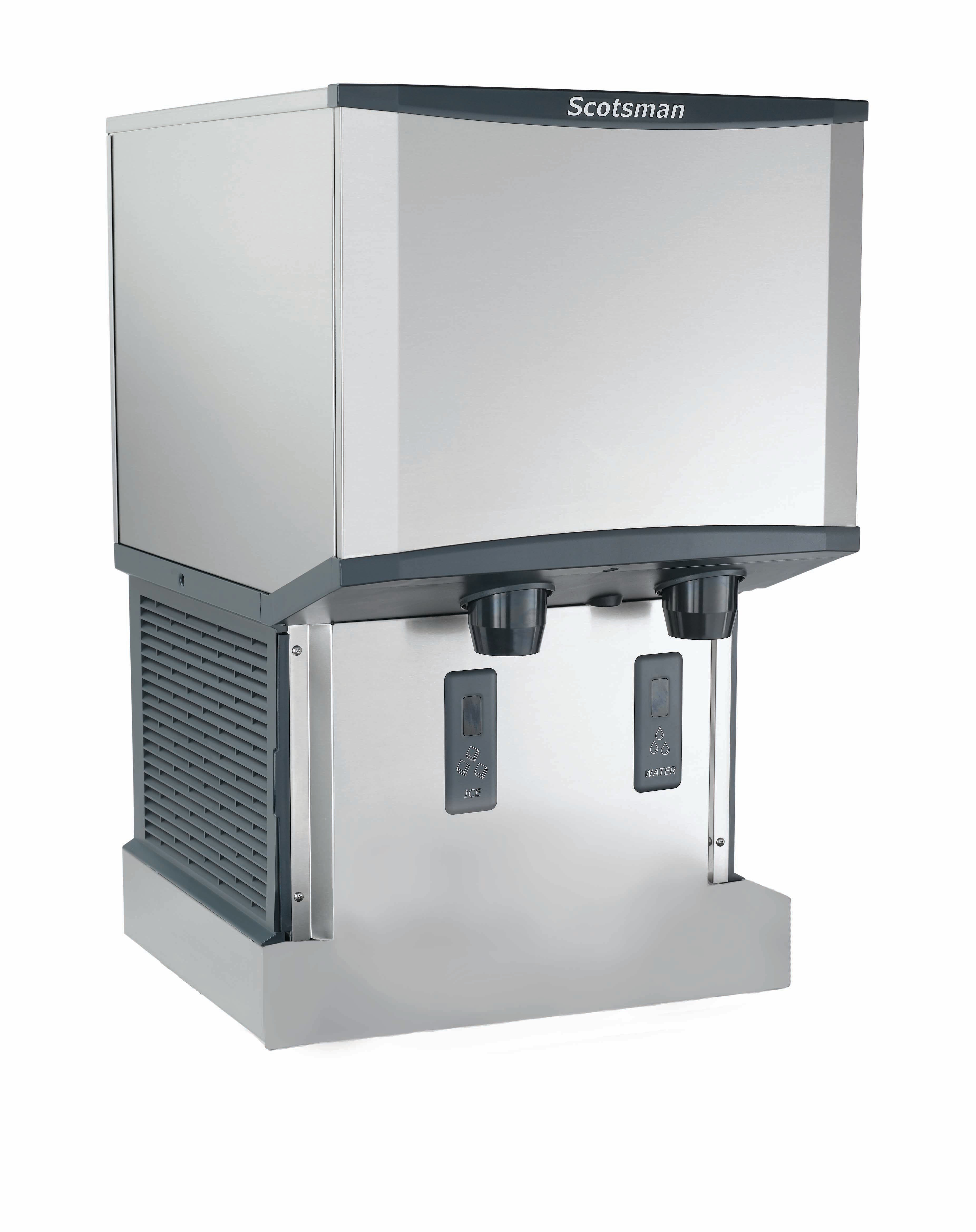 Scotsman HID525AW-1 Meridian™ Touch-Free Wall-Mounted Nugget Ice & Water Dispenser, Air Cooled - Up to 500 lb. Production, 25 lb. Storage