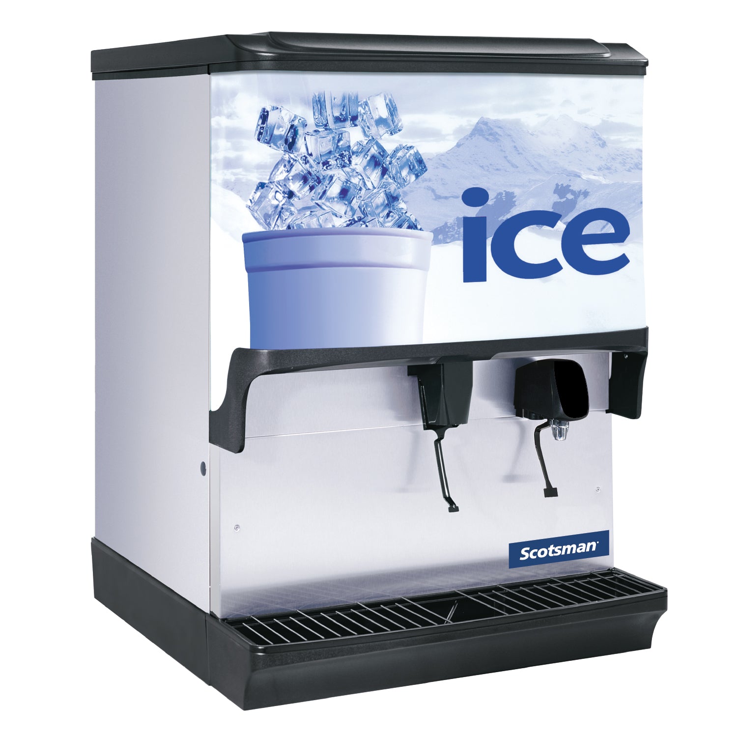 Scotsman IOD250-1 Ice Dispenser With Water Filler, 30" Width - 250 lb. Storage