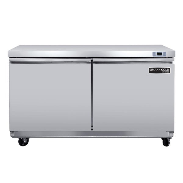 Maxx Cold - MVF48UHC V-Series 2 Door Undercounter Freezer, in Stainless Steel