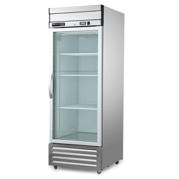 Maxx Cold - MVR-23GDHC V-Series 1 Glass Door Reach-In Refrigerator, Bottom Mount, in Stainless Steel