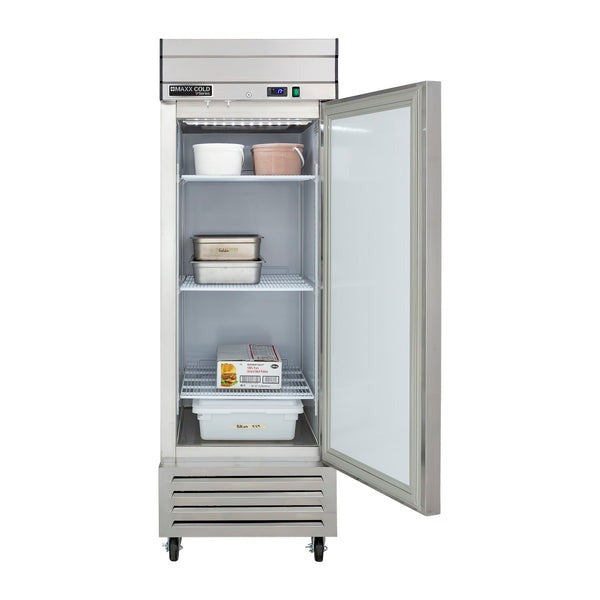 Maxx Cold - MVF-23FDHC V-Series 1 Door Reach-In Freezer, Bottom Mount, in Stainless Steel