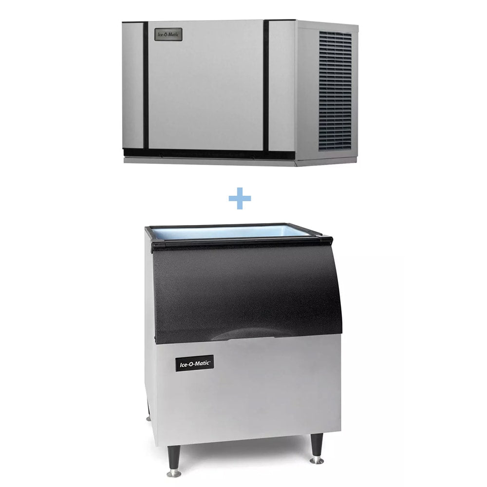 Ice-O-Matic - CIM0330FA/B40PS Commercial 316 lb Full Cube Ice Maker w/ Bin - 344 lb Storage, Air Cooled, 115v