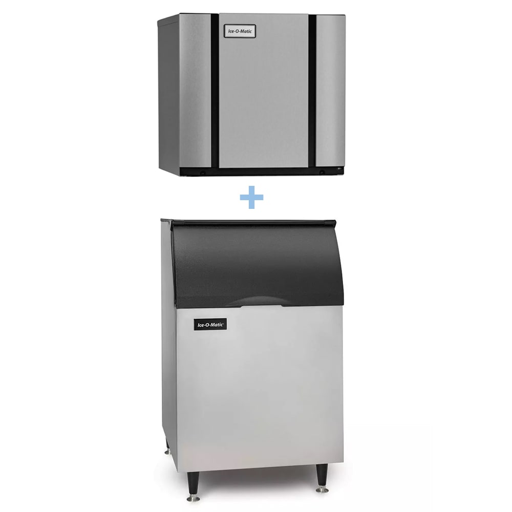 Ice-O-Matic - CIM0520HA/B55PS Commercial 561 lb Half Cube Ice Maker w/ Bin - 510 lb Storage, Air Cooled, 115v