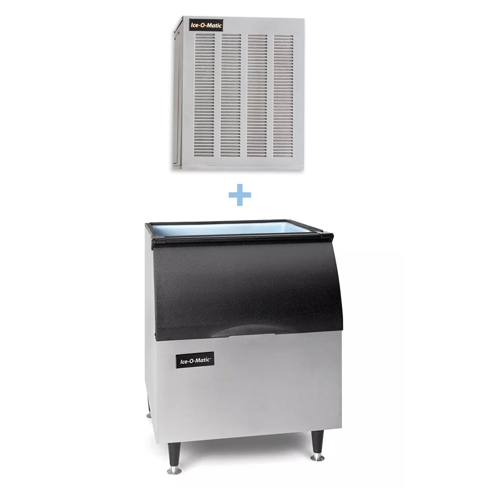 Ice-O-Matic MFI0500A/B40PS 540 lb Flake Ice Maker w/ Bin - 344 lb Storage, Air Cooled, 115v