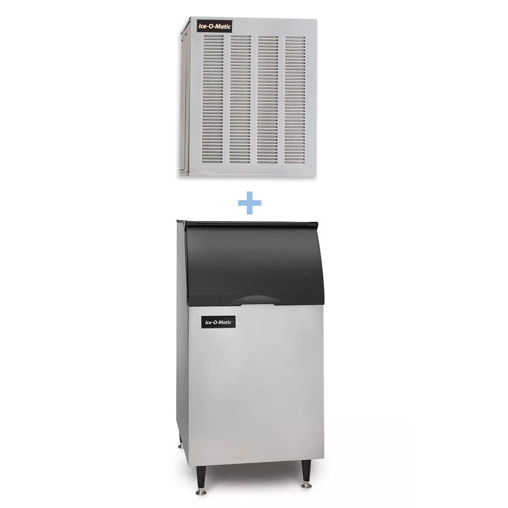 Ice-O-Matic MFI0500A/B42PS 540 lb Flake Ice Maker w/ Bin - 351 lb Storage, Air Cooled, 115v