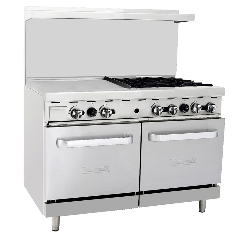 4-Burner Range Ovens 24 Inch Griddle C-RO4-24GL-LP