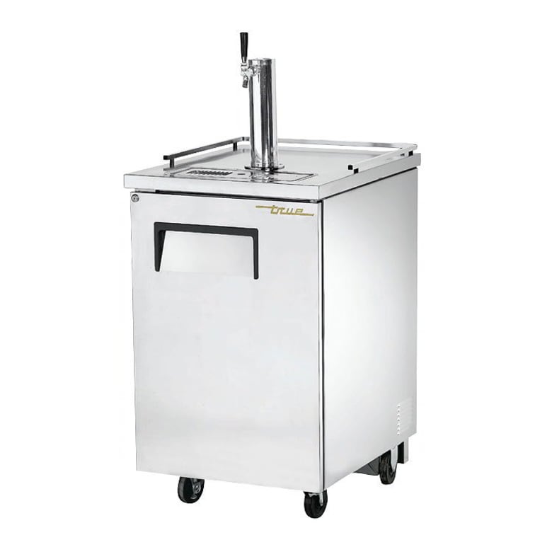 True TDD-1-S-HC 24" Kegerator Beer Dispenser w/ (1) Keg Capacity - (1) Column, Stainless, 115v