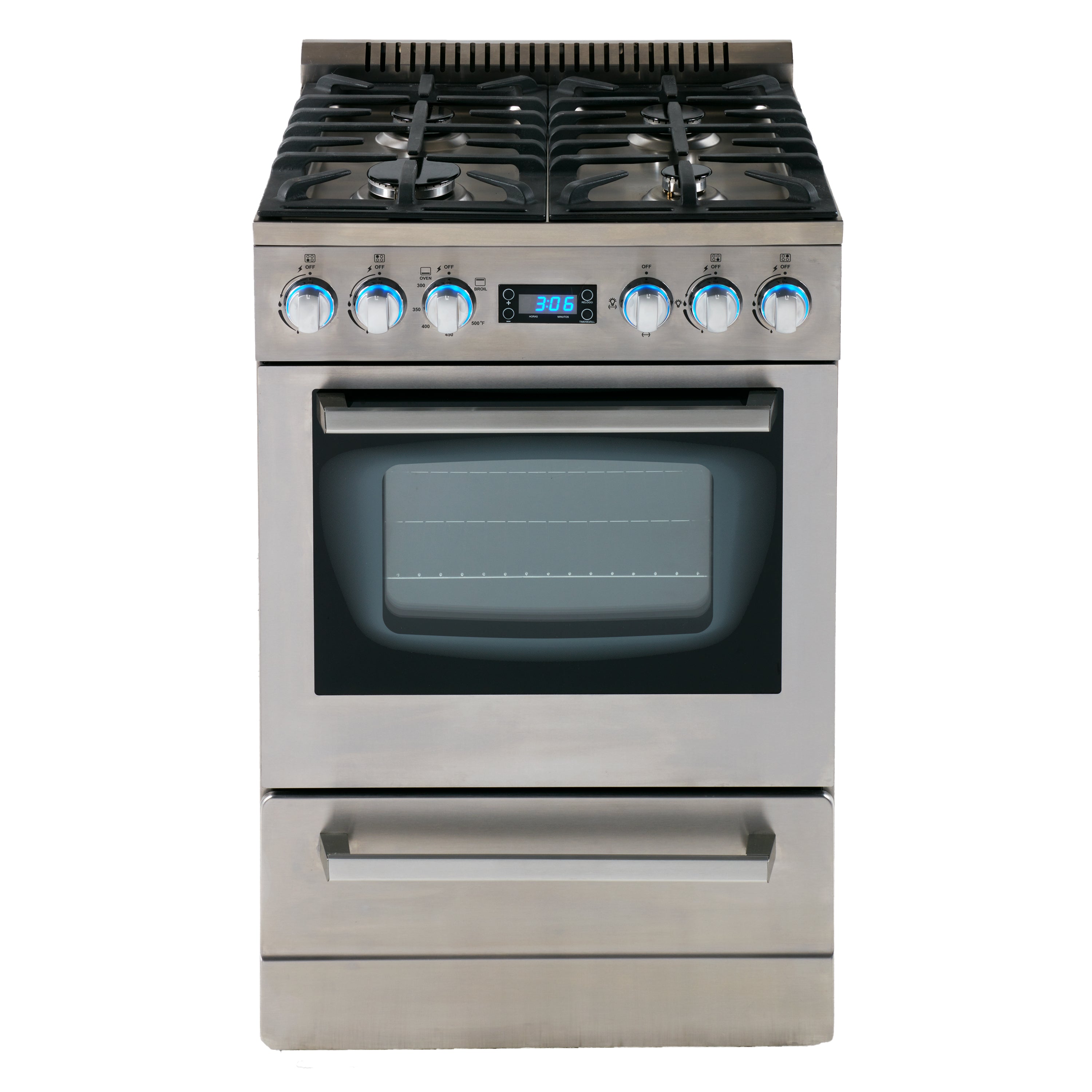 Avanti - DGR24P3S, Avanti ELITE Series 24" Gas Range Oven, in Stainless Steel