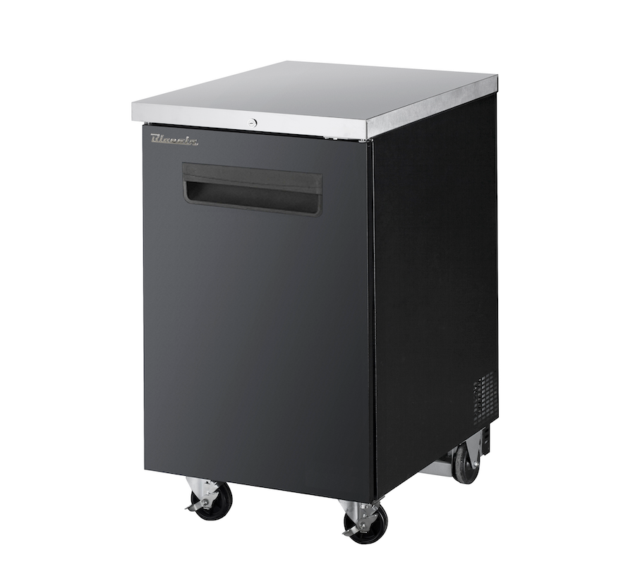 Blue Air - BBB23-1B-HC, 1 Door Back Bar Cooler, Black Finish Exterior, 23 -1/2" W x 31-1/4" D, R-290 Refrigerant