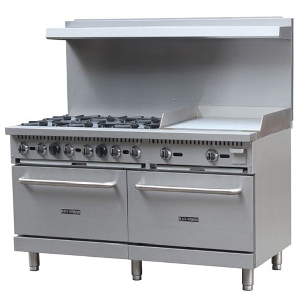 Black Diamond - GR-6024G/NG, Gas Range, 60" With 24" Griddle