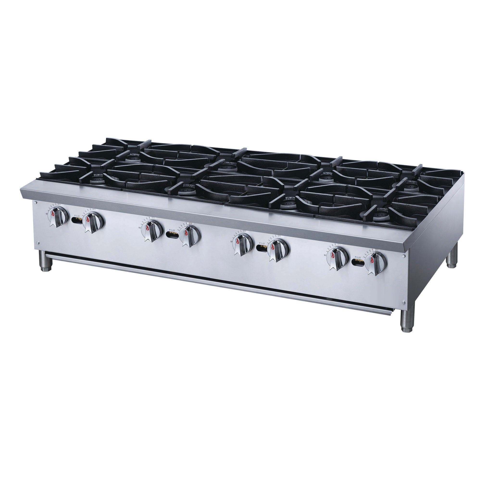 Chef AAA - TCHPA48 Commercial 48" Hot Plate with 8 Burners NG