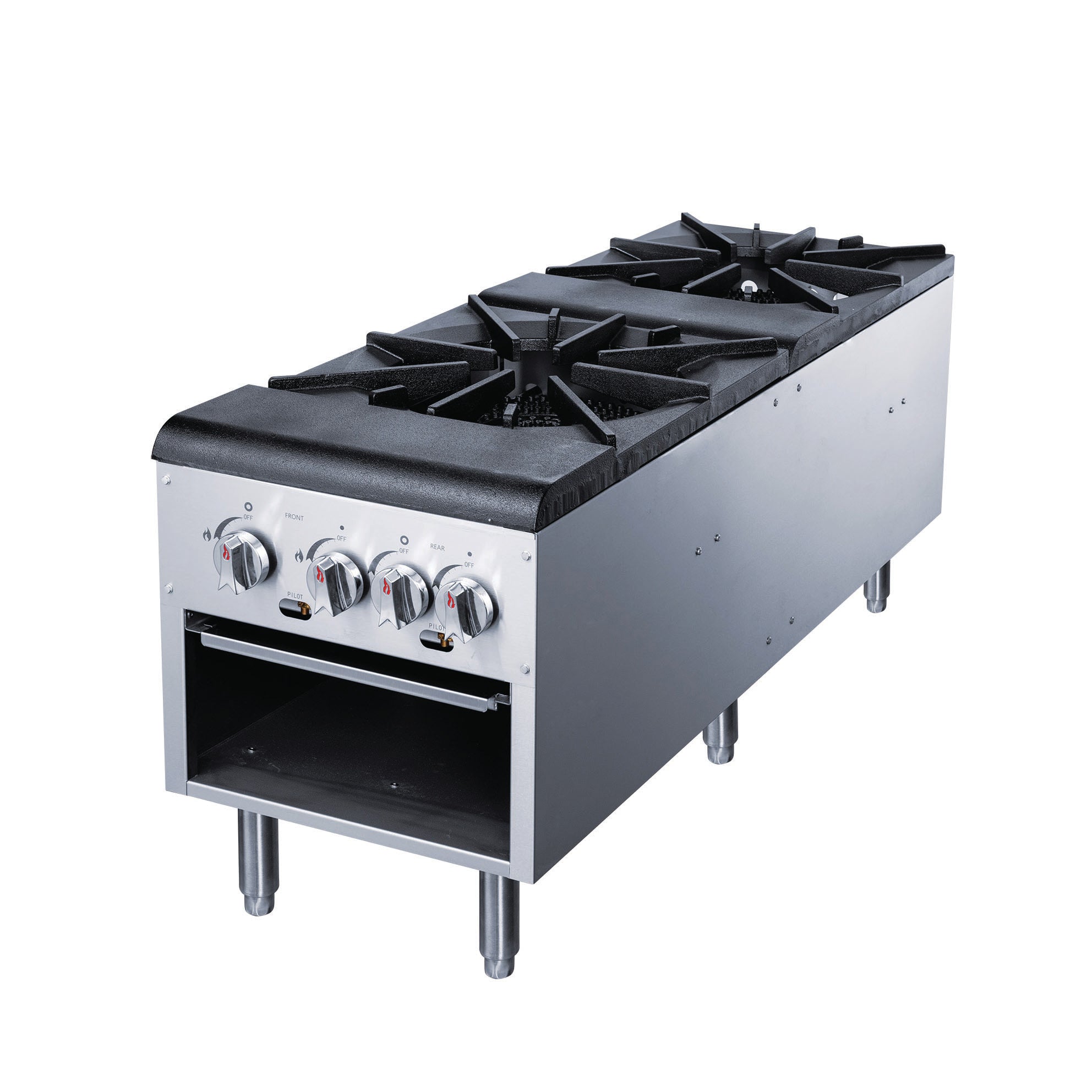 Chef AAA - TCSPA2 Commercial 2 Burner Stock Pot Range