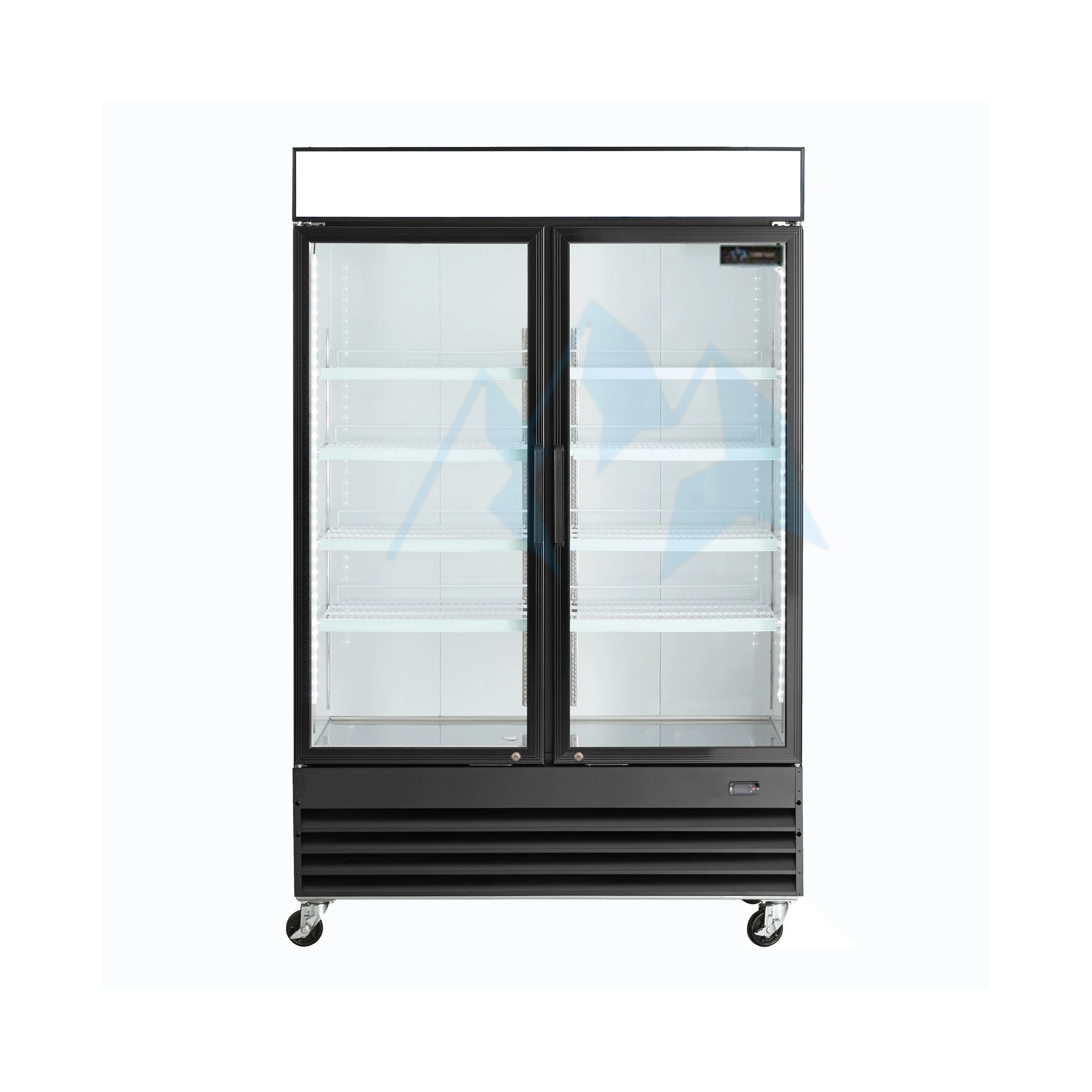 Chef AAA - GDM-41B, Commercial 48" 2 Glass Door Refrigerator 32 cu. ft.