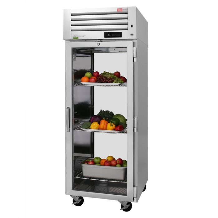 Turbo Air - PRO-26R-G-PT-N, Commercial 28" Refrigerator PRO Series Pass Thru 2 Glass Full Doors Pass-Thru  29.01cu.ft.