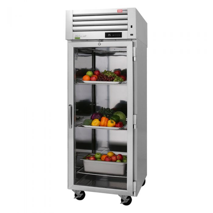 Turbo Air - PRO-26R-GS-PT-N, Commercial 28" Refrigerator PRO Series Pass Thru 1 Glass Front Door / 1 Solid Back Door Pass-Thru 26.68 cu.ft.