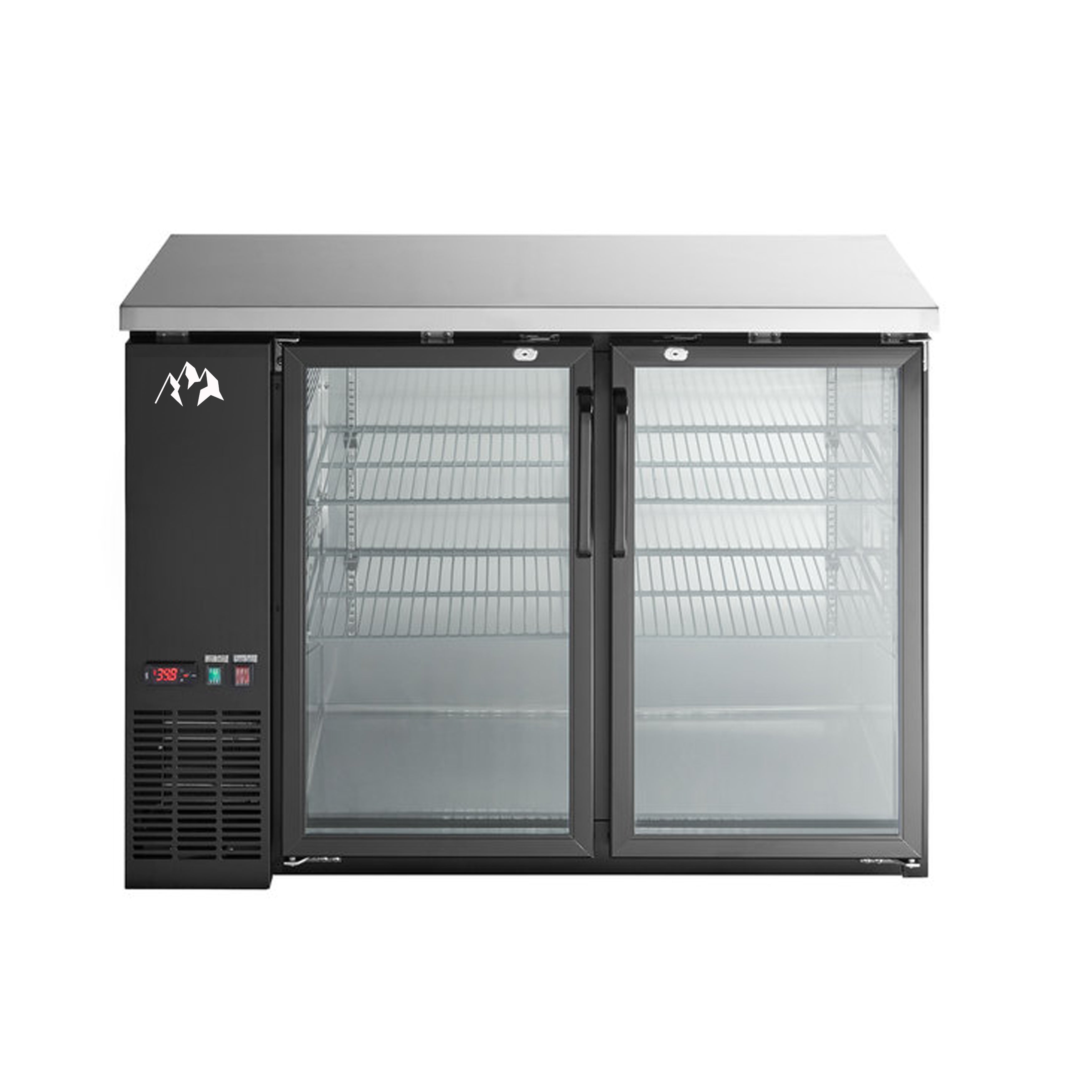 Chef AAA - TBB-48G-HC, Commercial 49" Glass Door Back Bar Refrigerator 11.2 cu.ft.