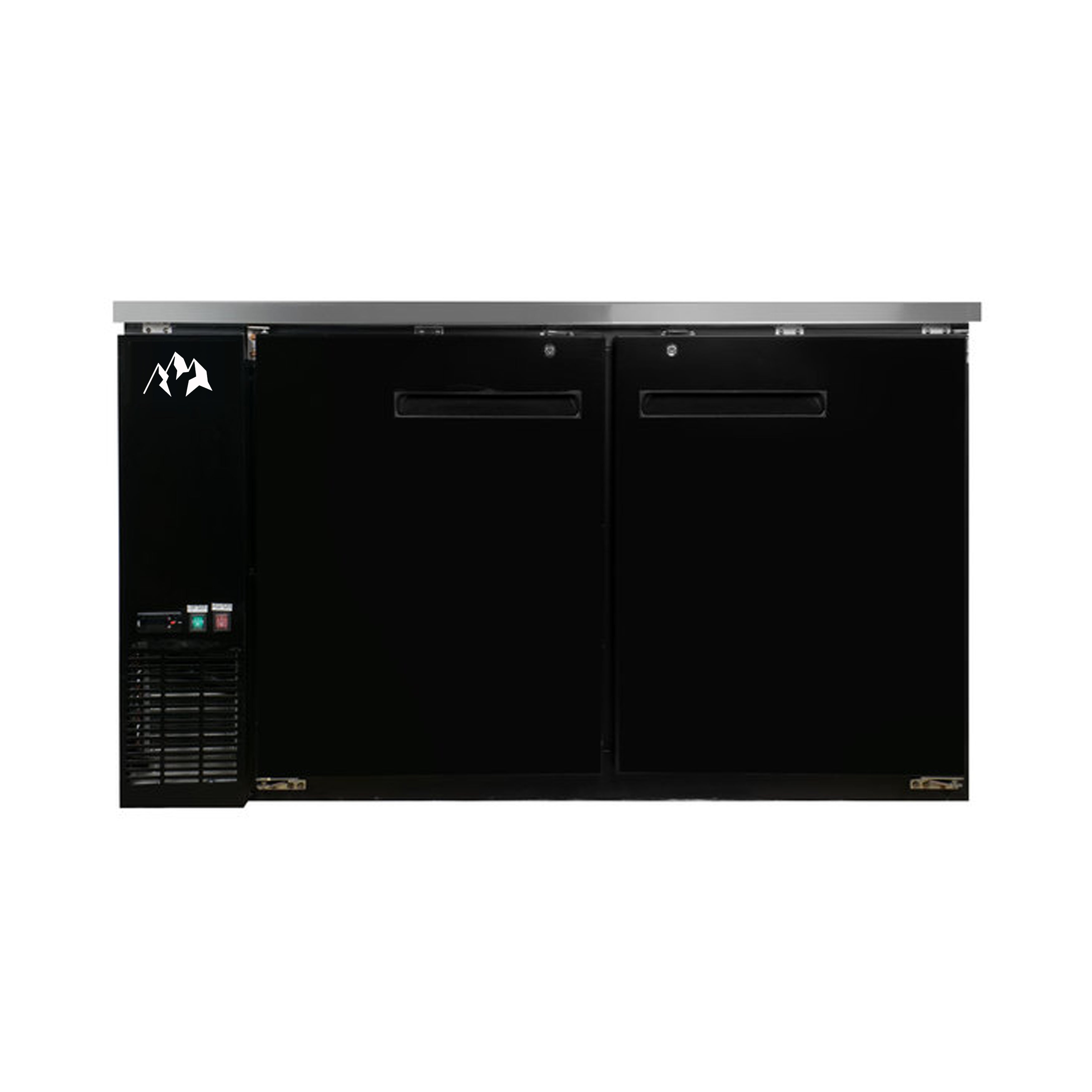 Chef AAA - UBB-60-HC, Commercial 60" Solid Door Back Bar Solid Refrigerator 15.8 cu.ft.