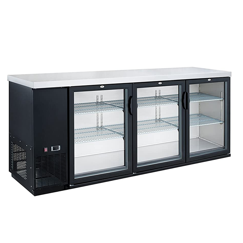 3 Hinged Glass Door Bar and Beverage Cooler DBB72-H3