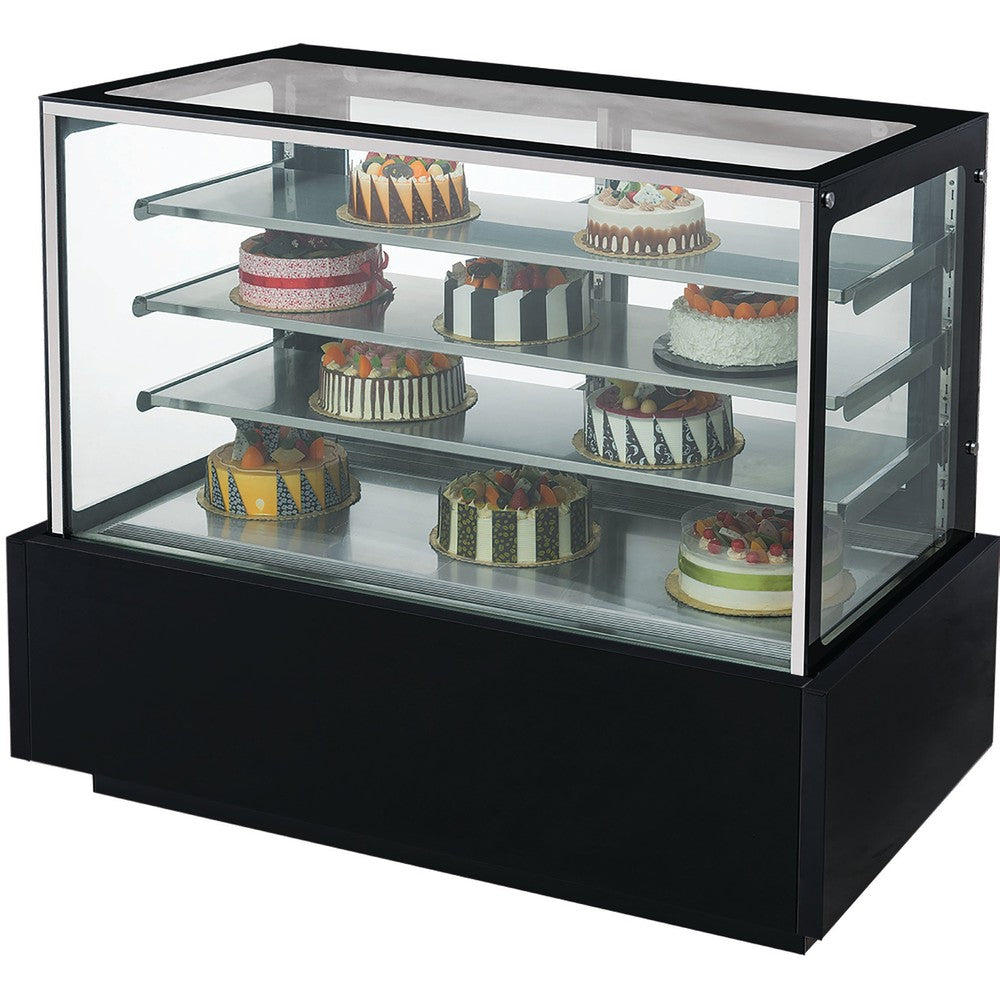 Chef AAA - CV-180 72" Refrigerated Flat Glass Bakery Display Case