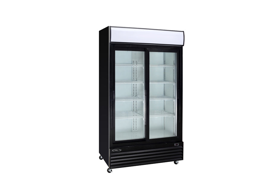 Kool-It - KSM-36, 44" Double Sliding Door Cooler With 31 cu.ft Capacity