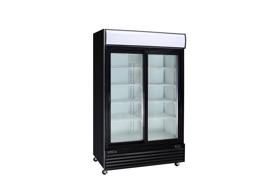 Kool-It - KSM-42, 52" Double Sliding Door Cooler With 34.1 cu.ft Capacity