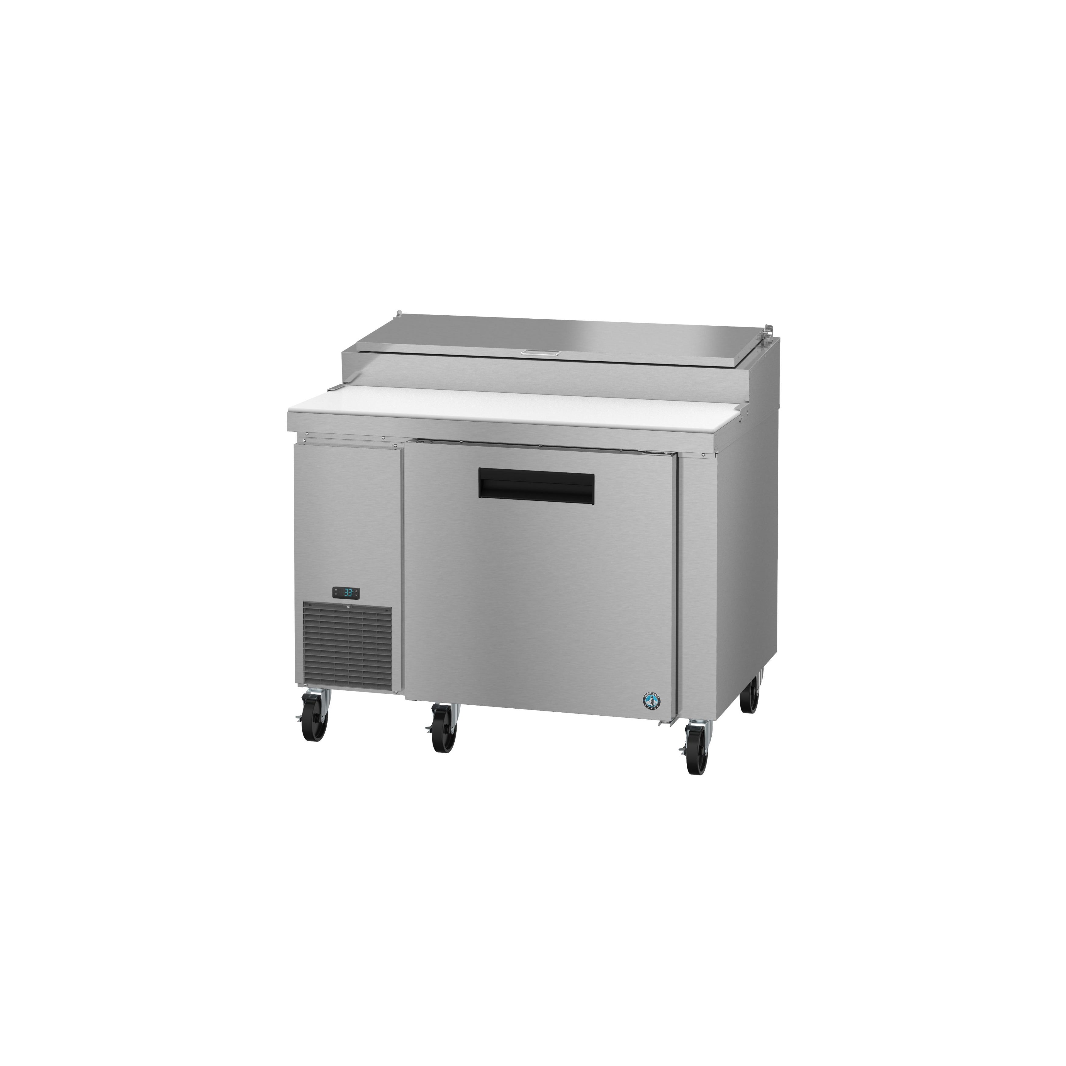 Hoshizaki - PR46B, Commercial 46" Single Section Pizza Prep Table Refrigerator Stainless Door 11.23cu.ft.