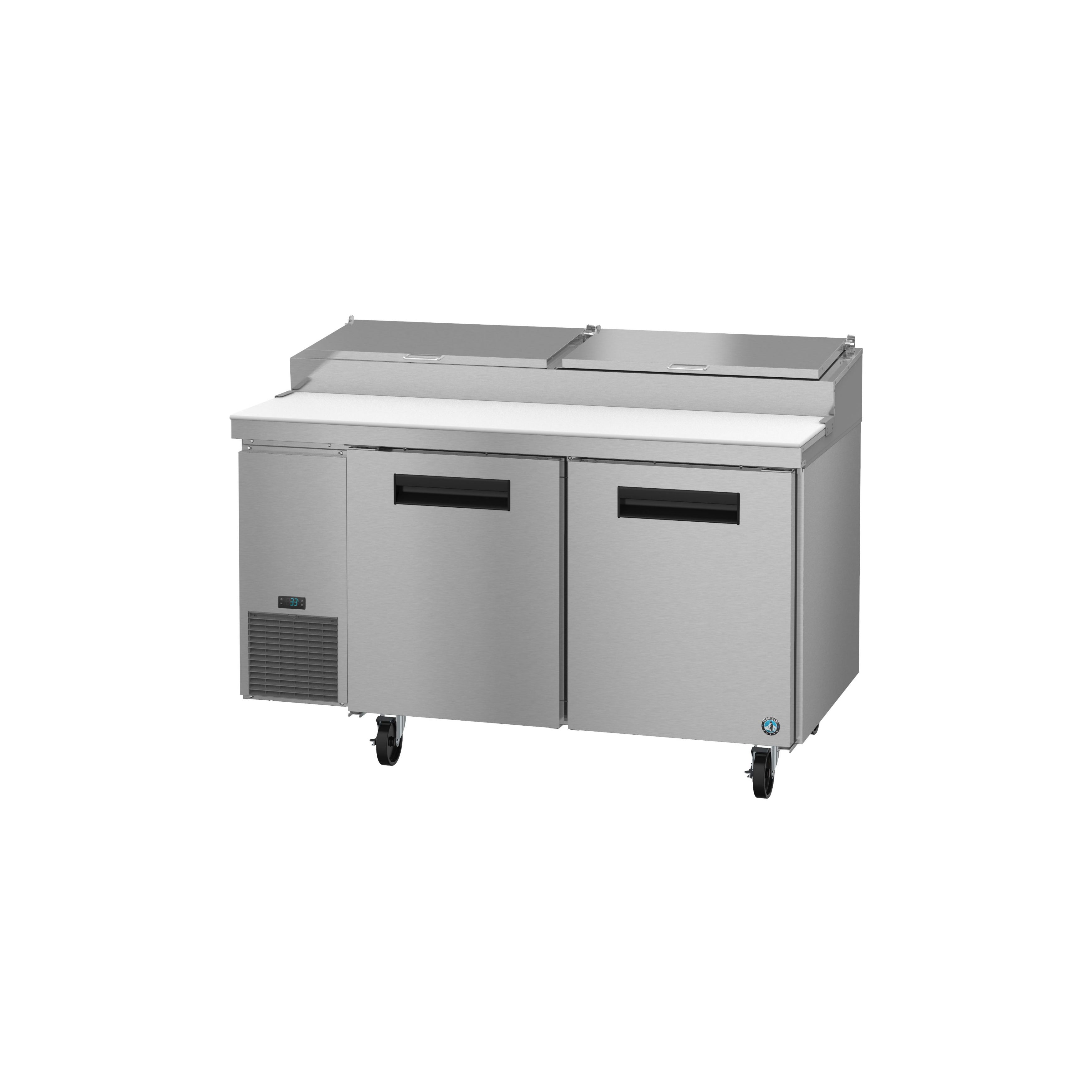 Hoshizaki - PR60B, Commercial 60" Two Section Pizza Prep Table, Stainless Doors 16.63cu.ft.