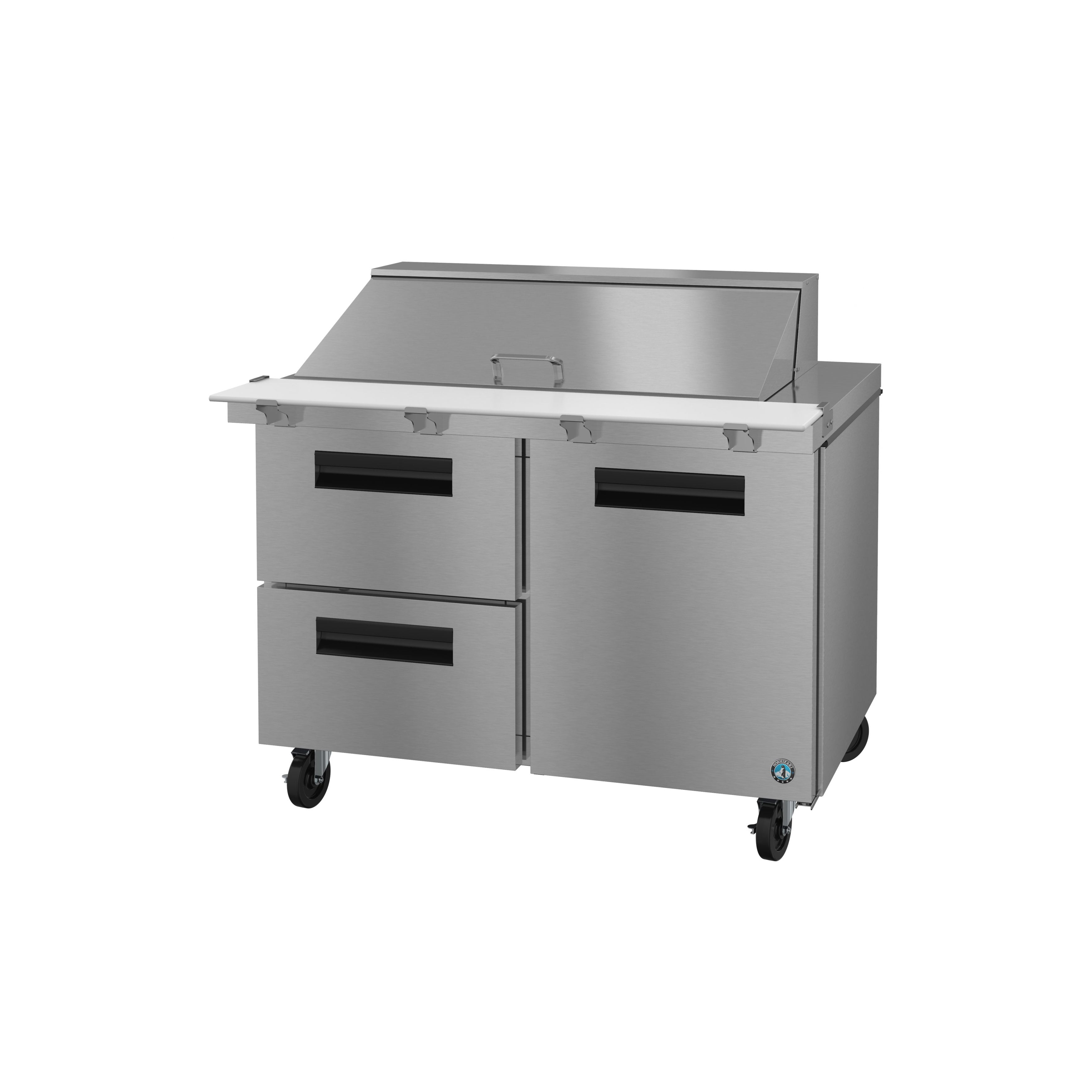 Hoshizaki - SR48B-18M, Commercial 48" Steelheart B Series Sandwich Prep Table Refrigerated 2 Door Mega Top 12cu.ft.