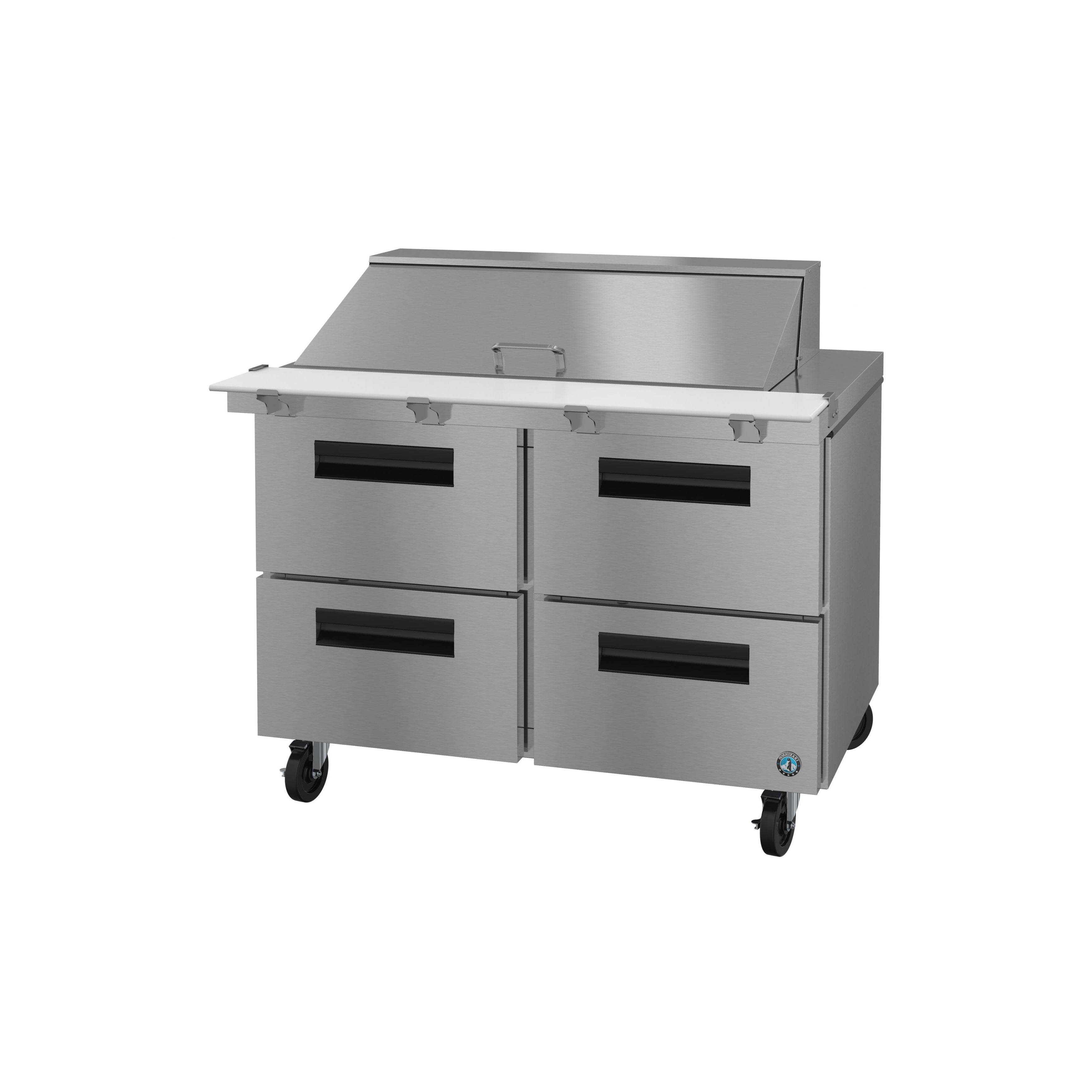 Hoshizaki - SR48B-18MD4, Commercial 48" Steelheart B Series Sandwich Prep Table Refrigerator 4 Drawer Mega Top 12cu.ft.