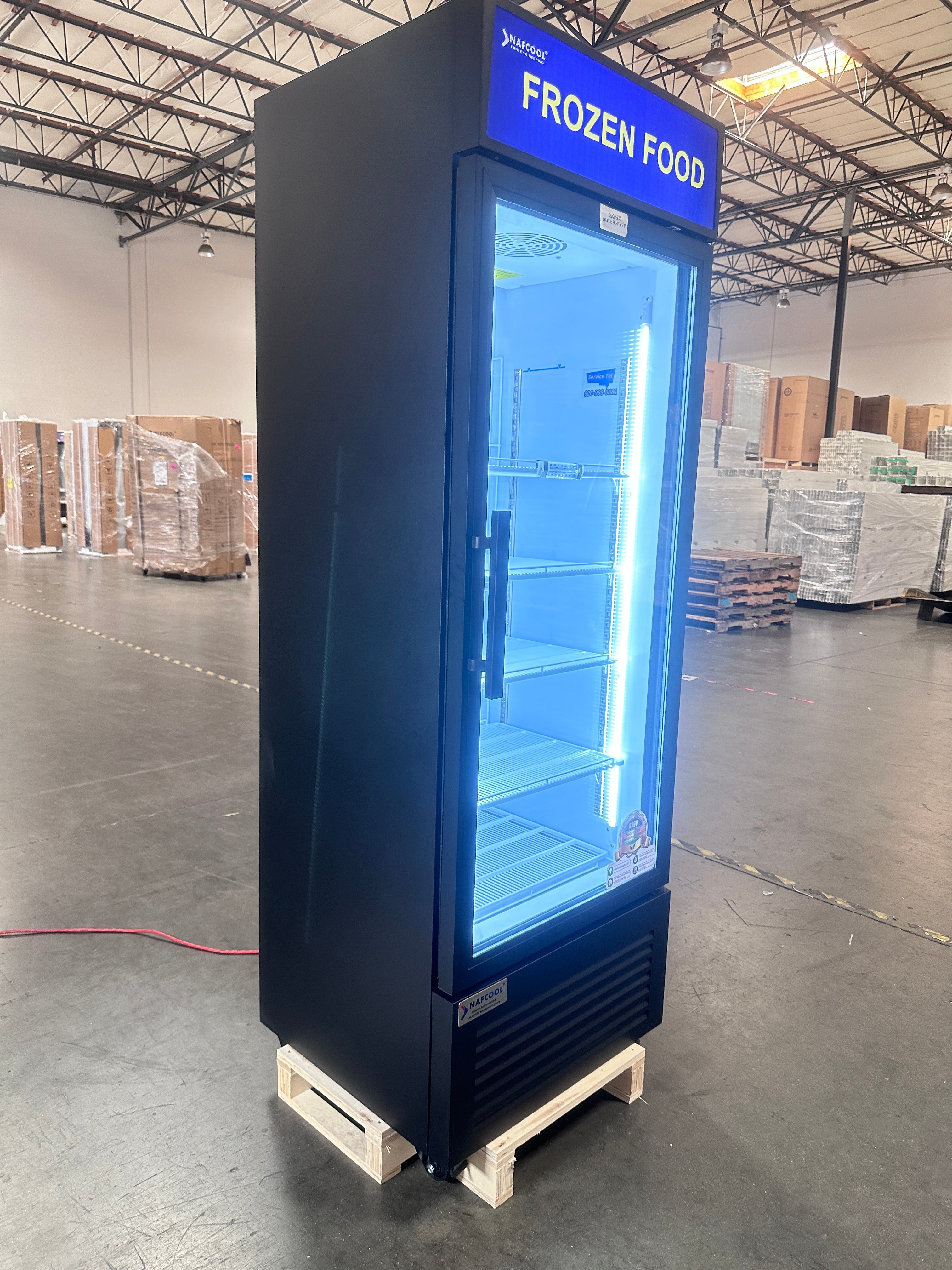 SDGF25'' One Section Glass Door Display Freezer