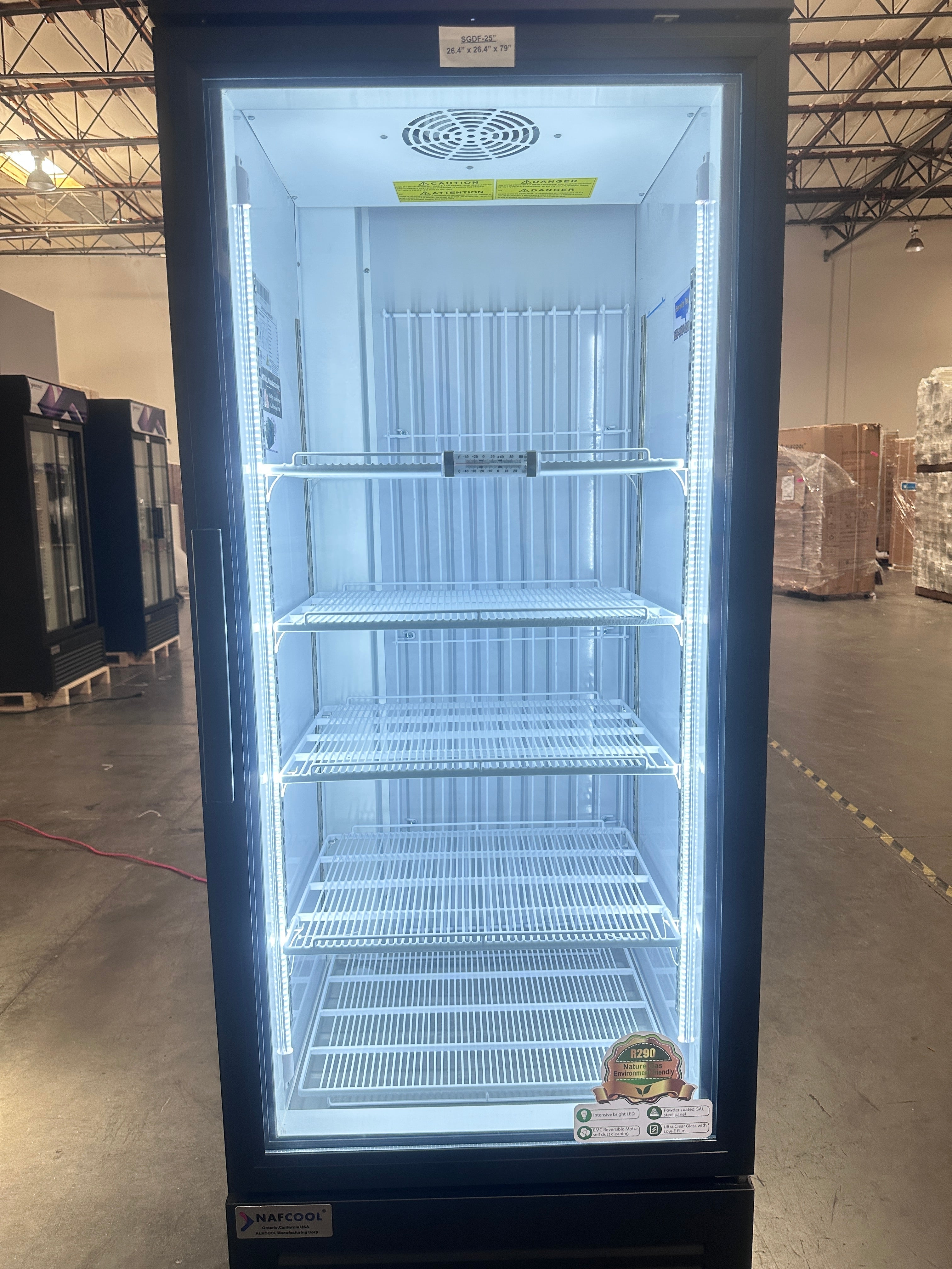 SDGF25'' One Section Glass Door Display Freezer