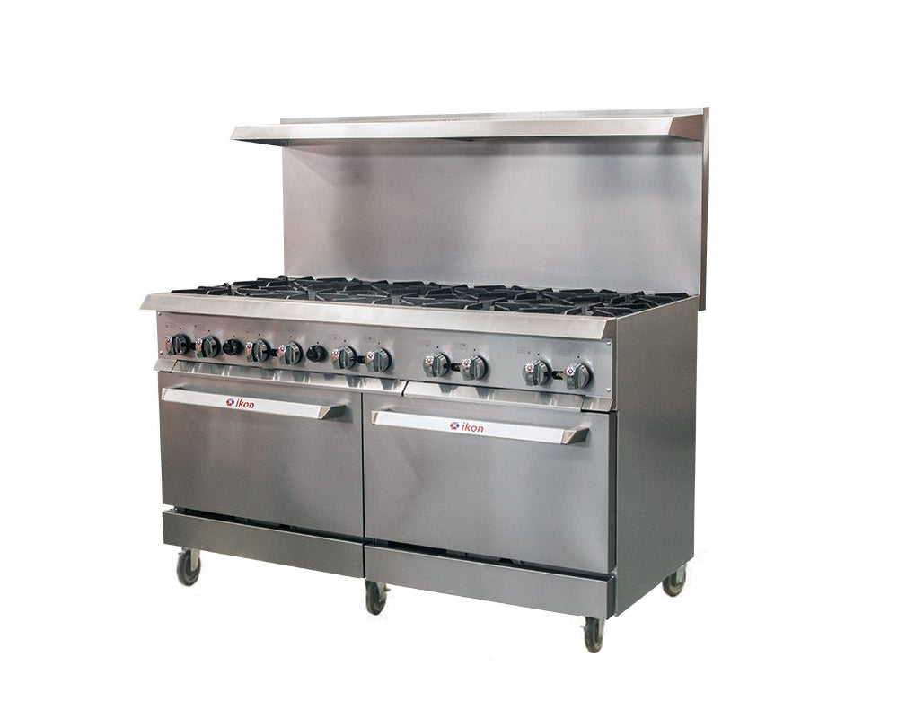 IKON - IR-10-60, 60" Gas Range With 10 Burners 366,000 BTU