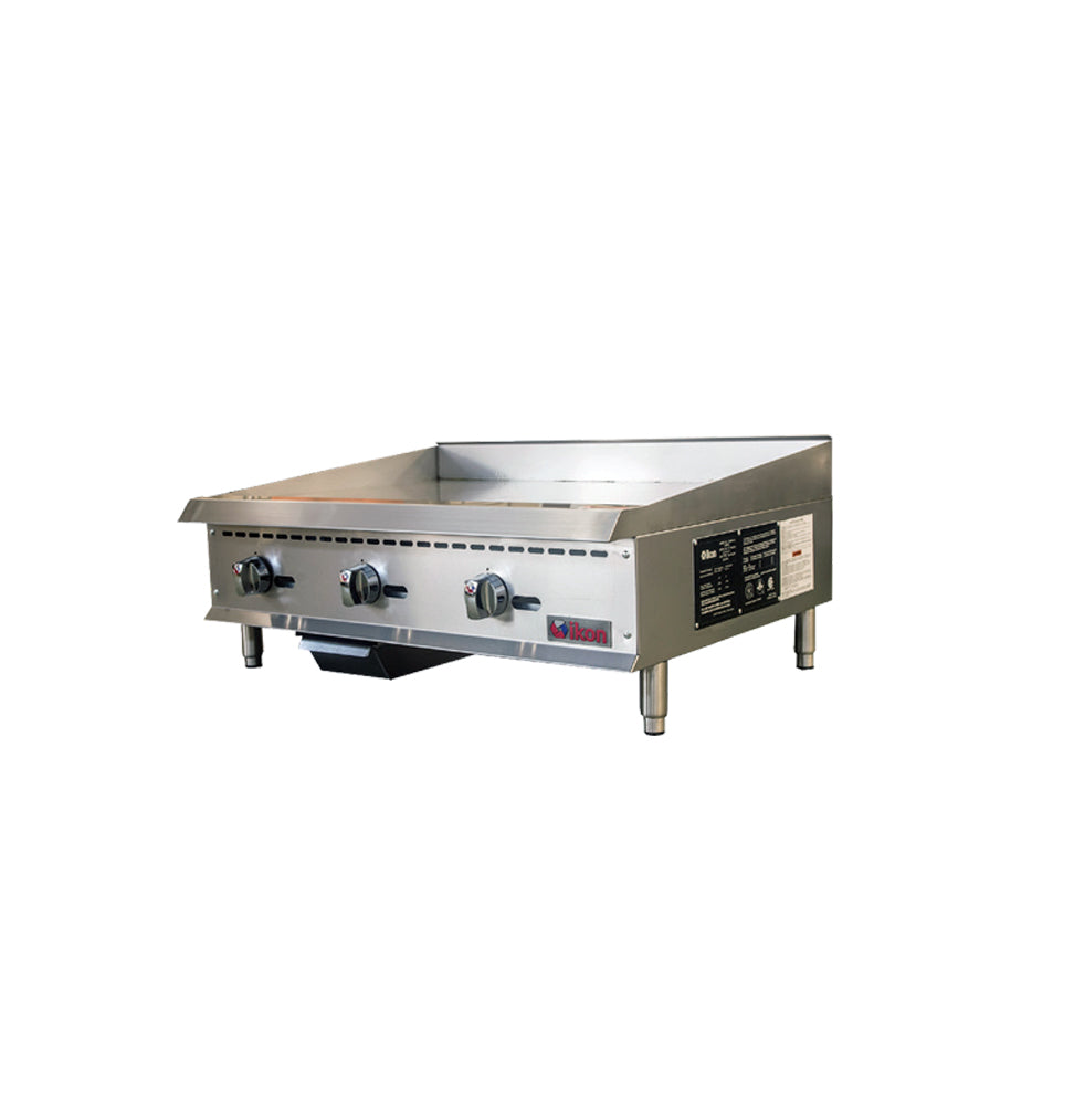 IKON - IMG-36, 36" Manual Control Griddles With 3 Burners, 90,000 BTU