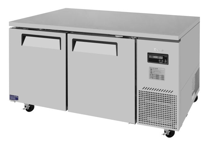 Turbo Air - JUF-67D-N, 2 Solid Doors Undercounter Freezer, Side Mount - Deep