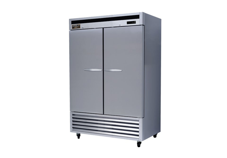 Kool-It - KBSF-2, 54" DOUBLE SOLID DOOR BOTTOM MOUNT FREEZER